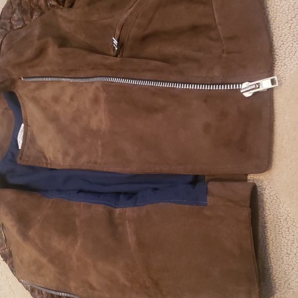 Dragon Scale & Leather Jacket, Sz 38 - Picture 4 of 12